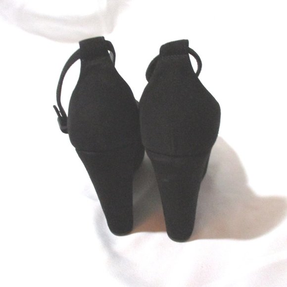 NEW CELINE PARIS ITALY Platform Sandal Shoe BLACK Suede High Heel 36 - Picture 7 of 9